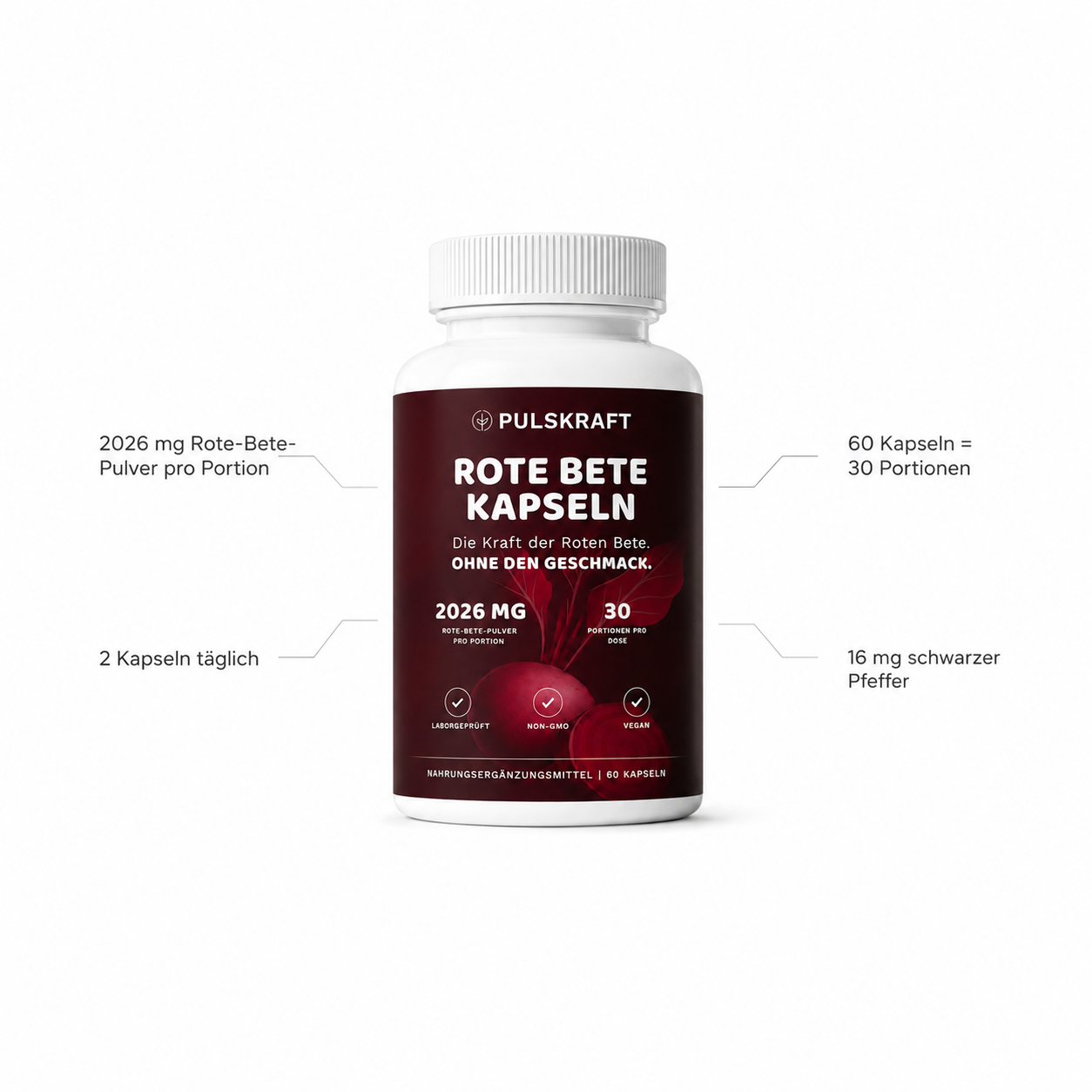 Rote Bete Kapseln